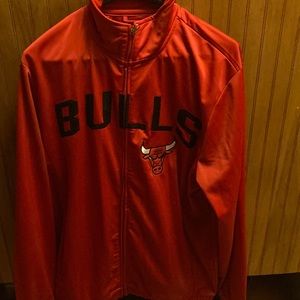 Chicago Bulls track jacket red size large